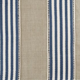 CORDOBA - linen/cotton applied stripe