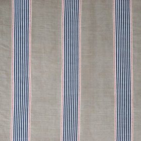 GRANADA - linen/cotton applied stripe